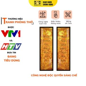 Tranh Trúc Chỉ Bộ đối Đức Sinh Thành Muôn Thuở Nào Quên DECORNOW DCN-TC500