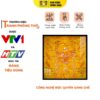 Tranh Trúc Chỉ In Vuông Chữ Cổ Huyền Trăm Họ DECORNOW DCN-TC532