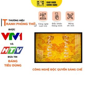 Tranh Trúc Chỉ In Ngang Chữ Đối DECORNOW DCN-TC537