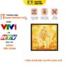 Tranh Trúc Chỉ In Vuông Hình Phổ Hiền Bồ Tát DECORNOW DCN-TC555