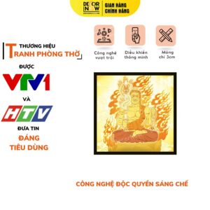 Tranh Trúc Chỉ In Vuông Bất Động Minh Vương DECORNOW DCN-TC557