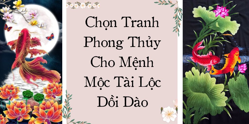 tranh phong thủy cho mệnh mộc