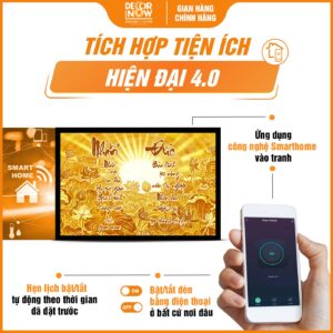 Công nghệ trong tranh trúc chỉ in ngang chữ 