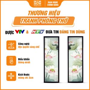 Giới thiệu chung về tranh hoằng pháp Đối Sen Xanh Ngọc Bích HD82