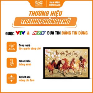 Giới thiệu chung về tranh treo tường in ngang phong thủy Mã Đáo Thành Công DecorNow TC485