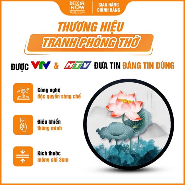 Giới thiệu chung về tranh trúc chỉ tròn hoa sen lá xanh ngọc bích TC489