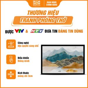 Tổng quan tranh đèn hiện đại tranh treo tường in ngang sông núi HD96 DecorNow