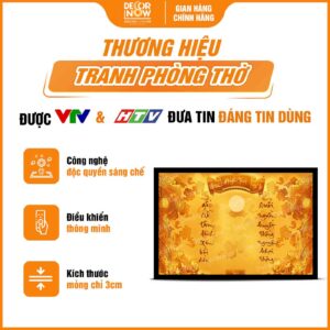 Tổng quan tranh Trúc Chỉ In Ngang Mẫu Cửu Huyền Thất Tổ Font Chữ TNH DecorNow TC523