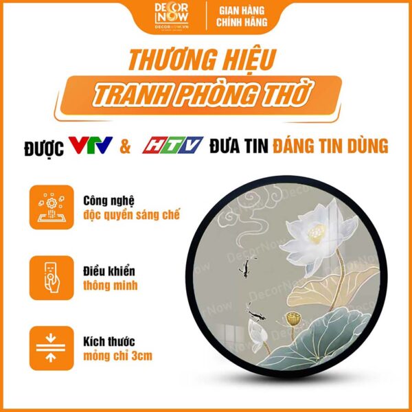 Giới thiệu chung về tranh trúc chỉ tròn hoa sen và song ngư TC492