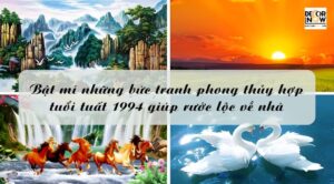 Bật mí những bức tranh phong thủy hợp tuổi tuất 1994 giúp rước lộc về nhà