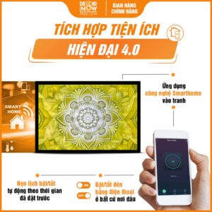 Công nghệ tranh trúc chỉ in ngang Mandala mã TC545