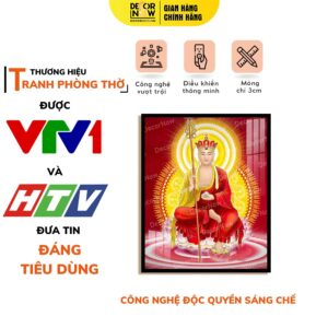 Tranh Đèn Hiện Đại In Đứng Địa Tạng Bồ Tát DECORNOW DCN-HD807