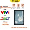 Tranh Đèn Hiện Đại In Đứng Mẫu Hoa Sen Nền Xanh DECORNOW DCN-HD808