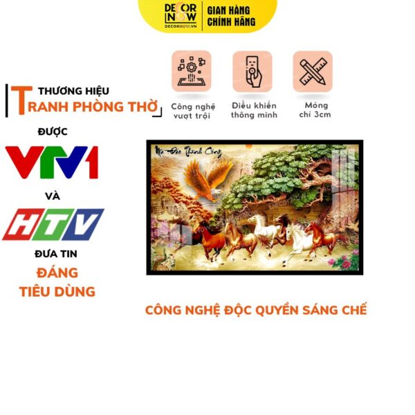 Tranh Đèn Hiện Đại In Ngang Mã Đáo Thành Công DECORNOW DCN-HD814