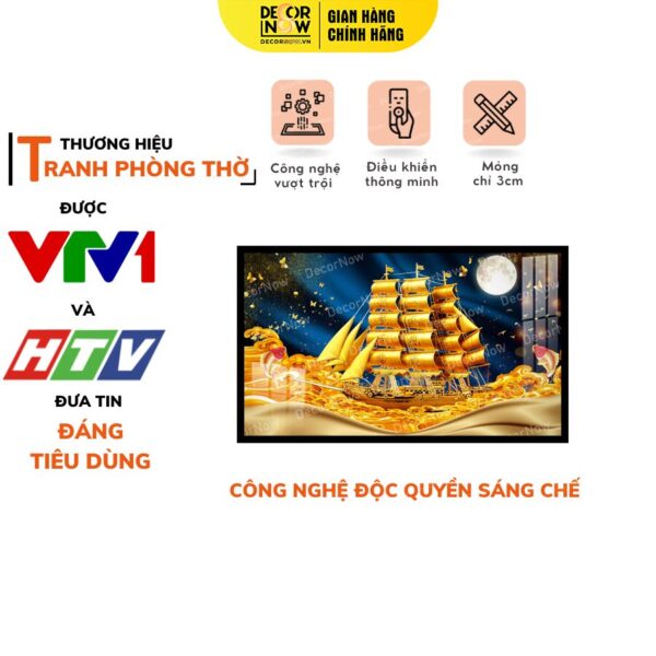 Tranh Đèn Hiện Đại In Ngang Thuận Buồm Xuôi Gió DECORNOW DCN-HD815