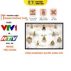 Tranh Trúc Chỉ In Ngang Họa Tiết Mây Trời 10 Phật DECORNOW DCN-HD818