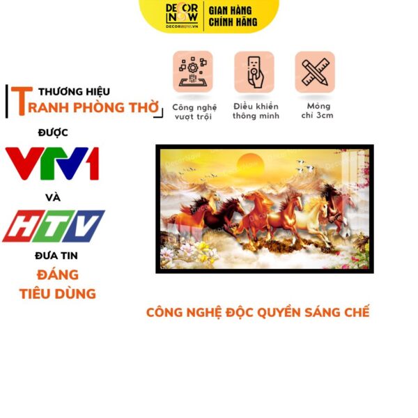 Tranh Đèn Hiện Đại In Ngang Mã Đáo Thành Công DECORNOW DCN-HD98