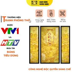 Liễn Thờ Cửu Huyền Thất Tổ In Họa Tiết Hoa Sen DECORNOW DCN-TC571