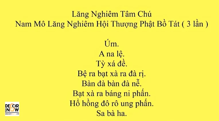 Tâm Chú Lăng Nghiêm