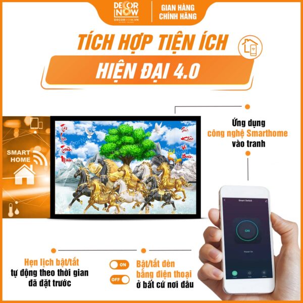 cong nghe trong tranh den hien dai in ngang ma dao va cau doi hd813 tai decornow