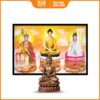 Tổng quan tranh đèn hiện đại in ngang Tam Thế Phật HD809