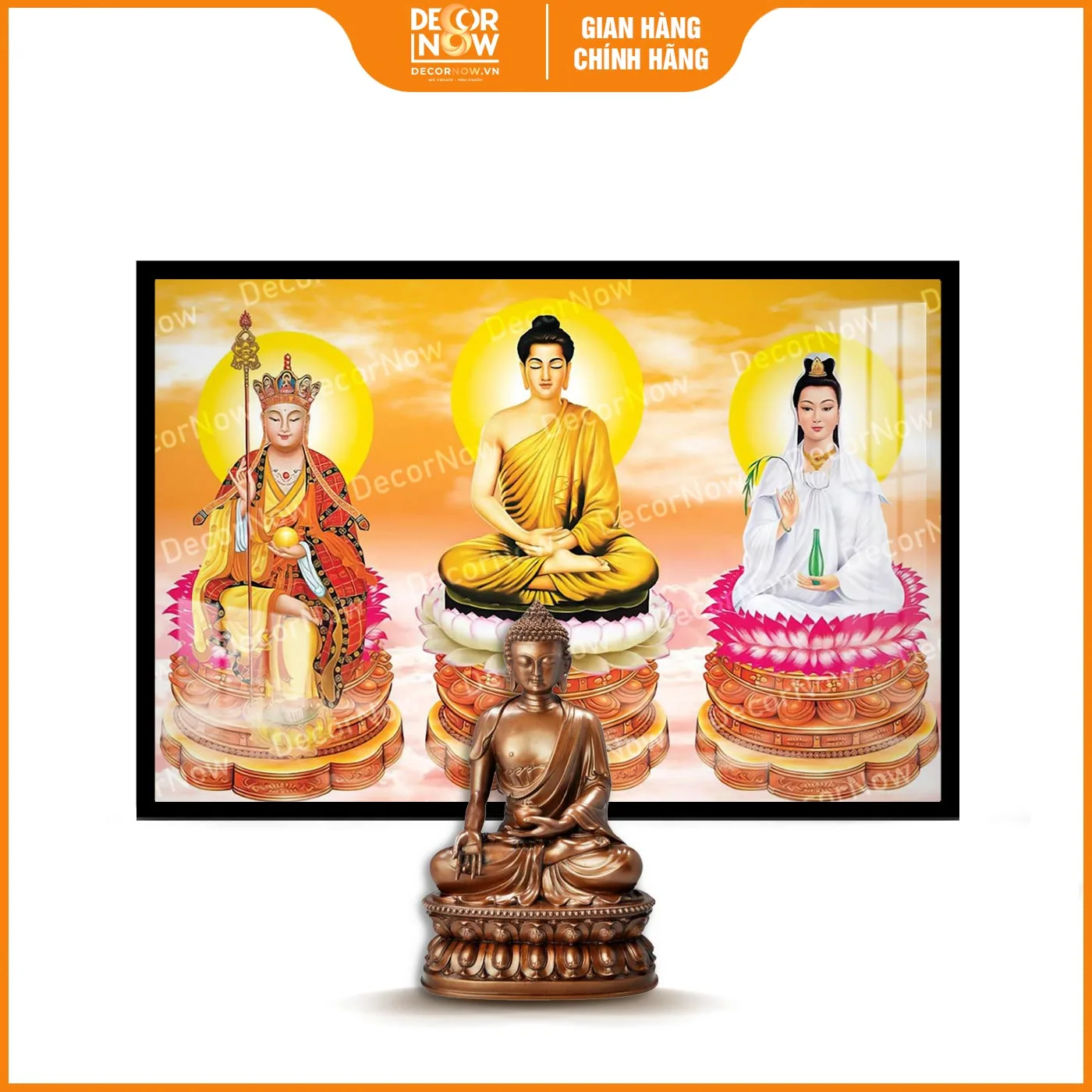 Tranh phòng thờ Tam Thế Phật
