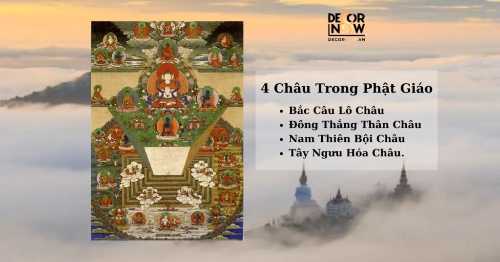 Núi Tu Di và 4 châu trong Phật giáo