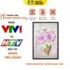 Tranh Đèn Hiện Đại In Đứng Họa Tiết Bình Hoa DECORNOW DCN-HD20