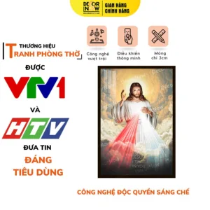 Tranh Công Giáo Chúa Giê-Su Trên Trời DECORNOW DCN- HD34