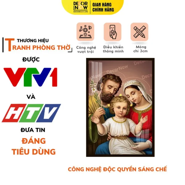 Tranh Công Giáo Mẫu Chúa DECORNOW DCN- HD801