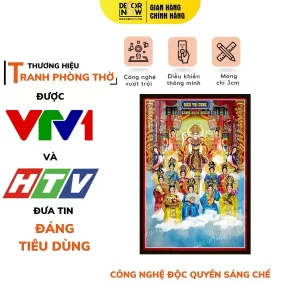 Tranh Đèn Hiện Đại In Đứng Diêu Trì Cung DECORNOW DCN-HD804