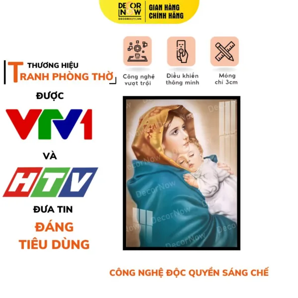 Tranh Công Giáo Mẫu Đức Mẹ Maria DECORNOW DCN- HD99