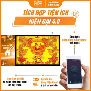 Công nghệ Smarthome trong tranh Thánh Mẫu Cửu Trùng Thiên DecorNow TC575