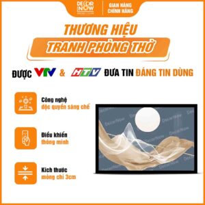 Tổng quan bộ 3 tranh trừu tượng treo tường quý phái DecorNow HD822