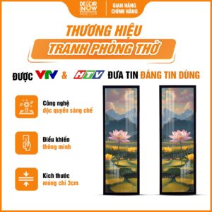 Giới thiệu chung về tranh hoằng pháp đối Hoa Sen Và Núi Non HD827