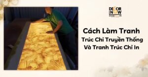 Cách làm tranh trúc chỉ truyền thống và tranh trúc chỉ in