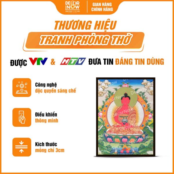 Giới thiệu chung về tranh Phật giáo đứng ThangKa Phật A Di Đà DecorNow HD866