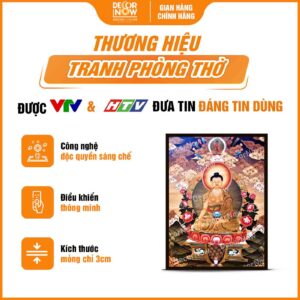 Giới thiệu chung về tranh Phật giáo đứng ThangKa Phật Thích Ca DecorNow HD882