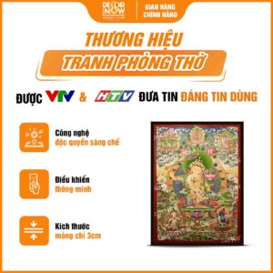 Giới thiệu chung về tranh Phật giáo đứng ThangKa Văn Thù Sư Lợi Bồ Tát HD878 DecorNow