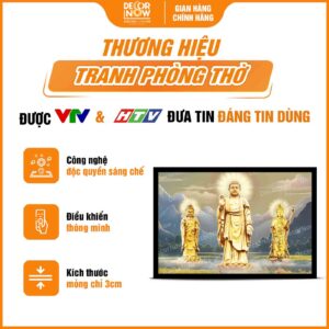 Tổng quan treo tường Tây Phương Tam Thánh HD856