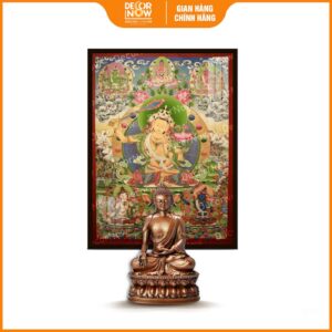 Tổng quan tranh Phật giáo đứng ThangKa Văn Thù Sư Lợi Bồ Tát DecorNow HD878