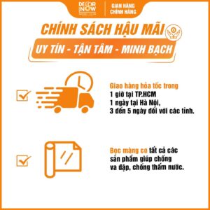 Chính sách hậu mãi tại DecorNow với sản phẩm tranh hoằng pháp đối sen và núi