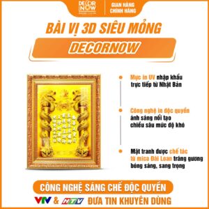 Giới thiệu chung về bài vị Thần Tài Thổ Địa chữ Hán Khảm Vàng DecorNow TC199