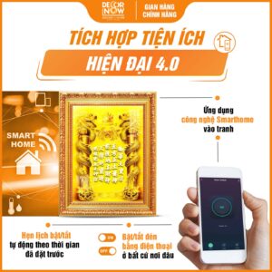 Công nghệ ứng dụng trong bài vị Thần Tài Thổ Địa 3D chữ Hán Khảm Vàng DecorNow TC199