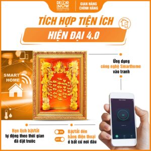 Công nghệ có trong bài vị Thần Tài Thổ Địa 3D siêu mỏng TC495