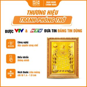 Giới thiệu chung về bài vị Thần Tài Thổ Địa 3D siêu mỏng tiếng Việt khảm vàng TC356