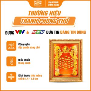 Giới thiệu bài vị Thần Tài Thổ Địa 3D siêu mỏng khảm đỏ tiếng Việt mã TC495