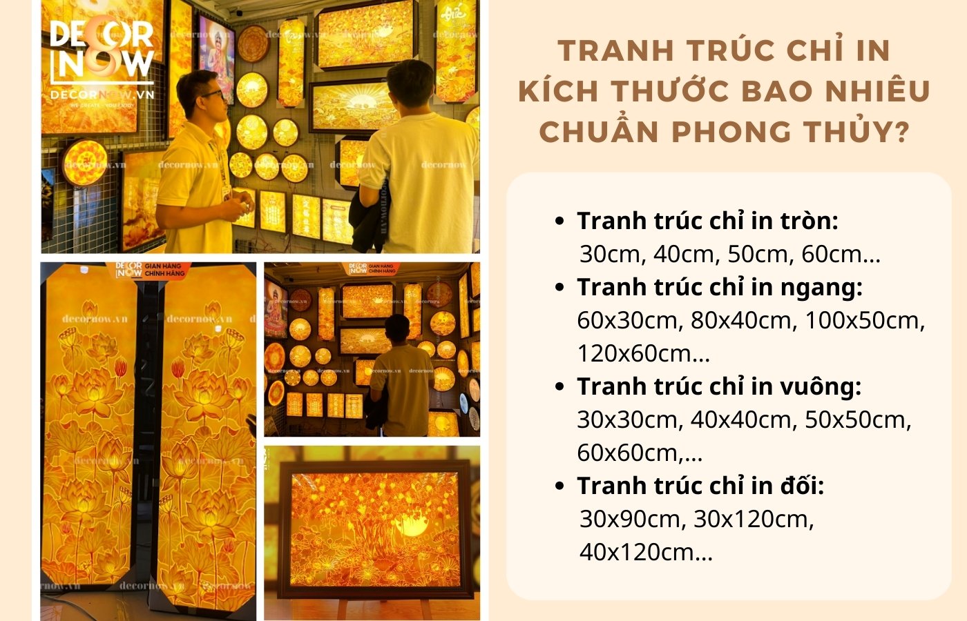 Kích thước tranh trúc chỉ in chuẩn phong thủy cho mọi không gian