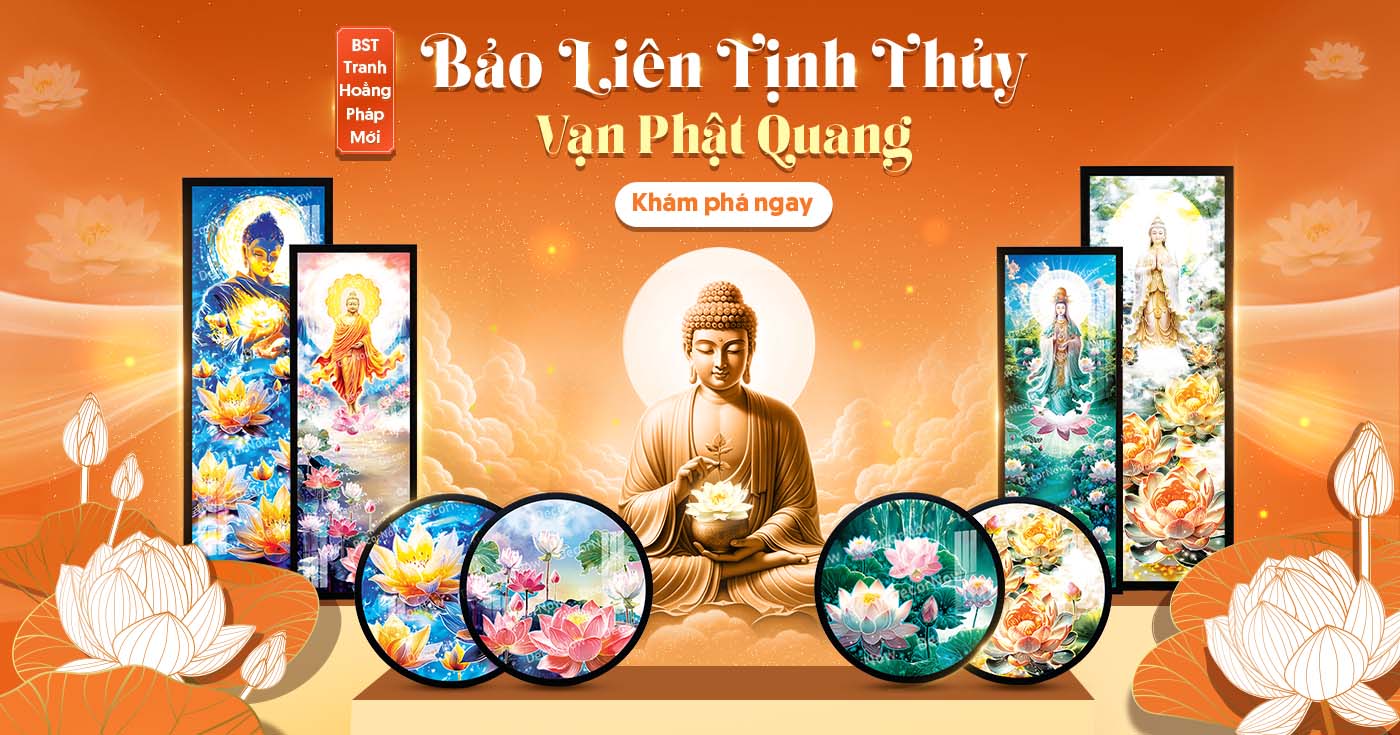 Hình thumbnail bảo liên tịnh thủy vạn phật quang