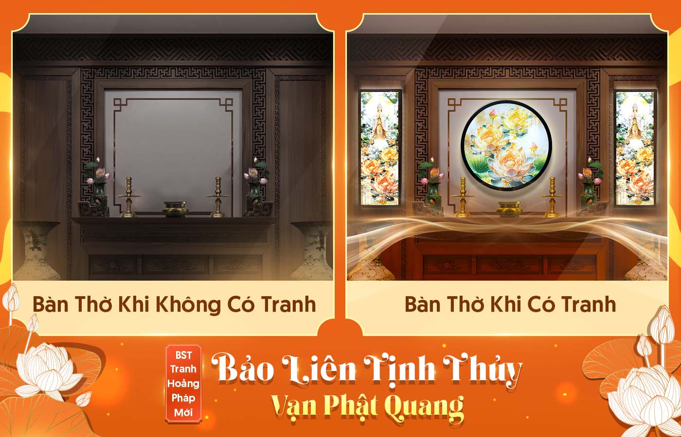 Ứng dụng tranh hoằng pháp Vạn Phật Quang vào đời sống